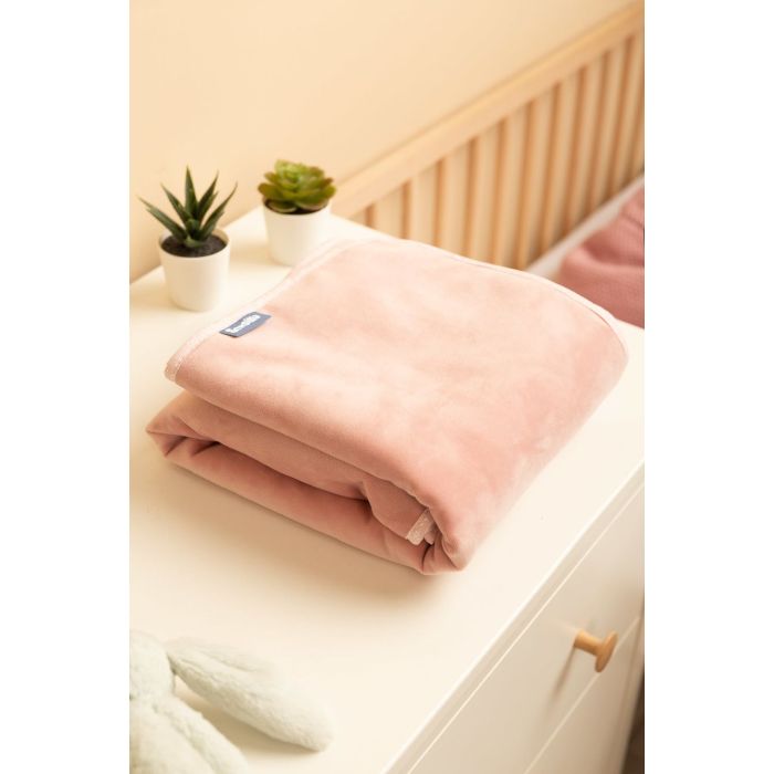Pledas kūdikiui "Silky velvet" 100x80 cm rožinės spalvos