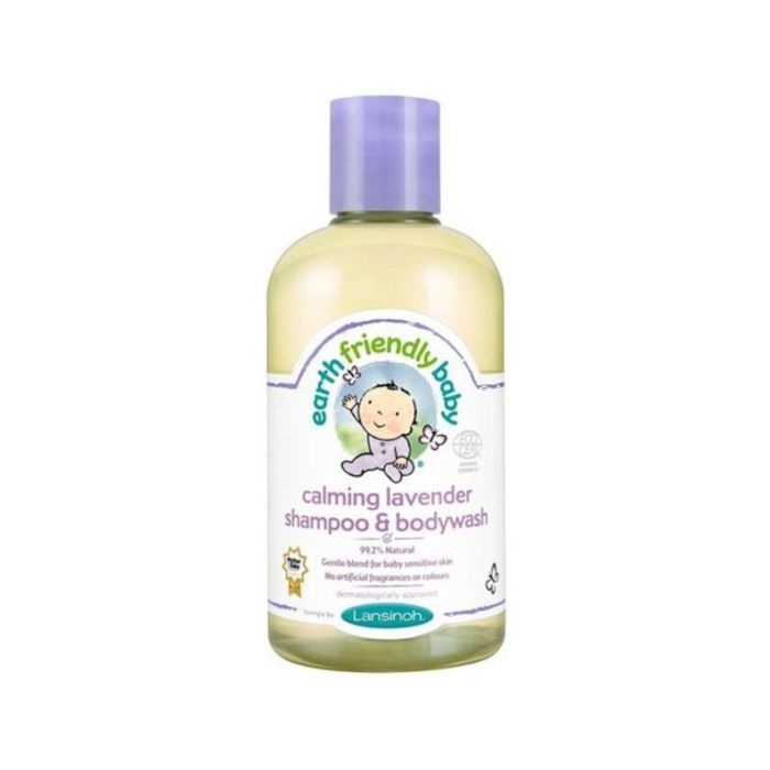 Ekologiškas kūdikių šampūnas ir kūno prausiklis Lansinoh su levandomis 250ml 