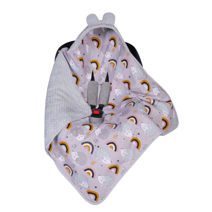 Pledas automobilinei kėdutei "Rainbow" 80x80 cm