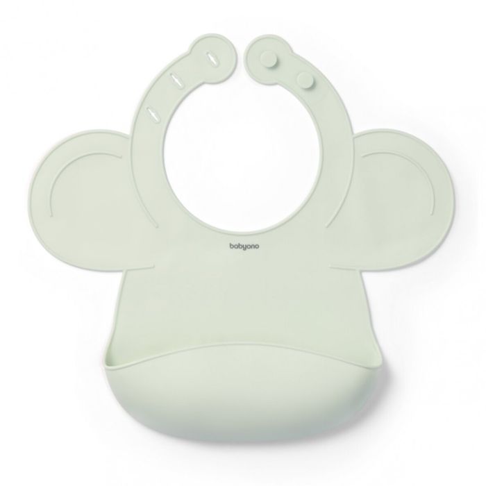 Silikoninis seilinukas kūdikiui su reguliuojamu užsegimu 1639/03  žalias