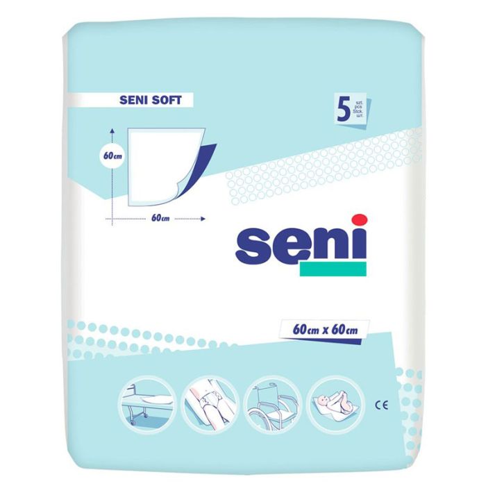 Vienkartiniai neperšlamp. paklotai SENI 60x60cm 5vnt