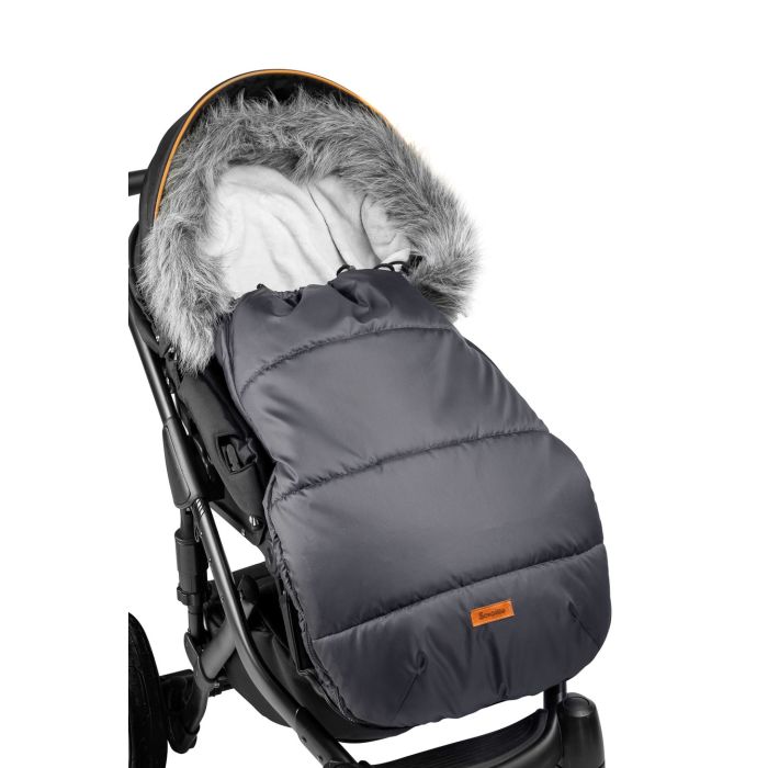 Šiltas miegmaišis - vokelis "MAIA" tamsiai pilkas