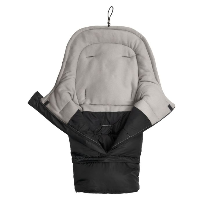 Šiltas miegmaišis - vokelis vežimėliui  "Combi polar" Black/Grey 