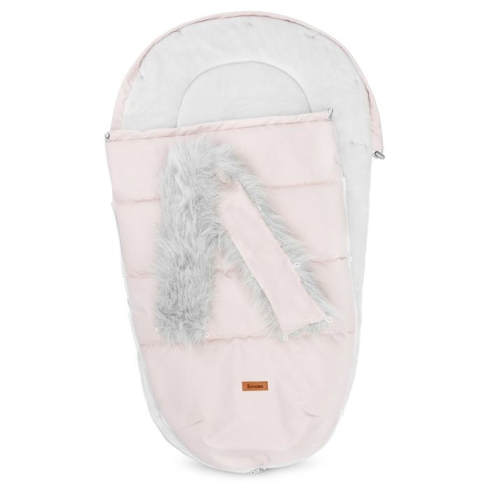 Šiltas miegmaišis - vokelis vežimėliui  "Indiana pink" 