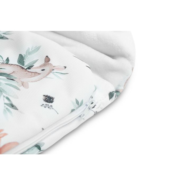 Šiltas vokelis automobilinei kėdutei, vežimėliui "Vintage" 43x80 cm Winter White