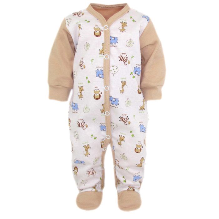 Šliaužtinukai kūdikiui "Zoo" bežinės spalvos