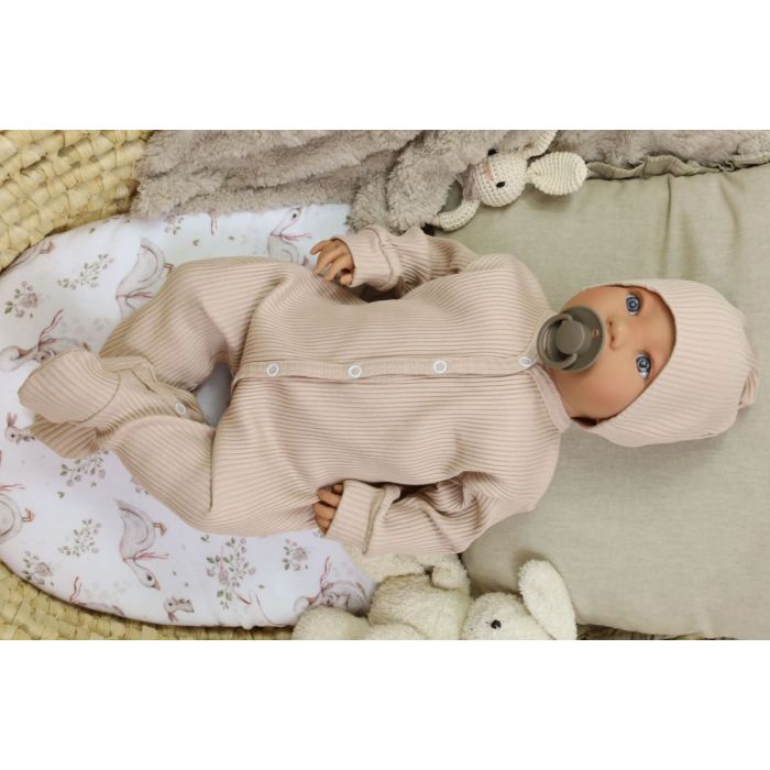 Šliaužtinukai kūdikiui "Lined lux" latte 