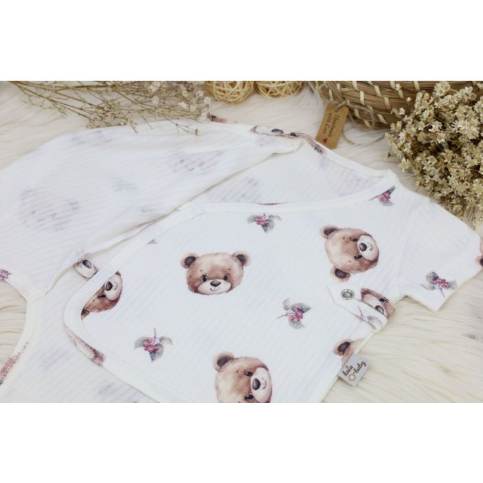 Kūdikio smėlinukas trumpomis rankovėmis "KOS"  bears