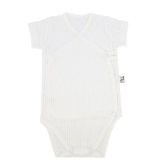 Kūdikio smėlinukas trumpomis rankovėmis "KOS" milky white