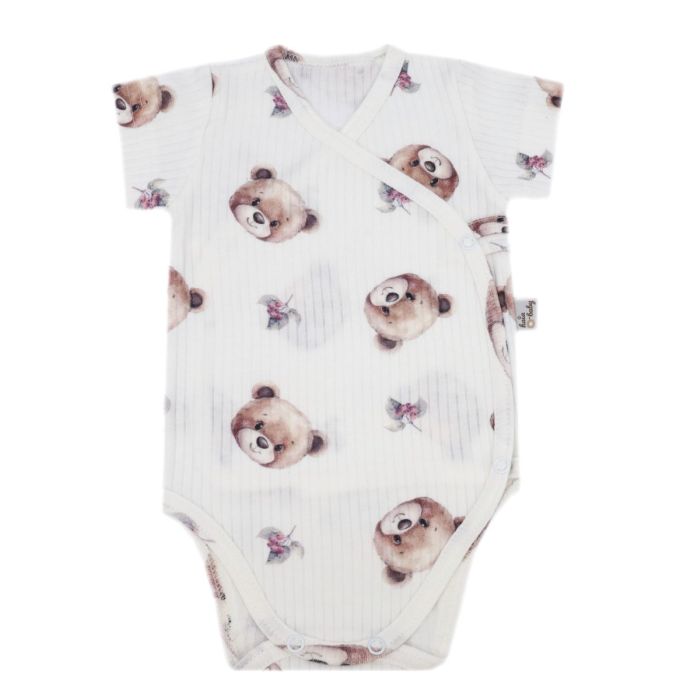 Kūdikio smėlinukas trumpomis rankovėmis "KOS"  bears