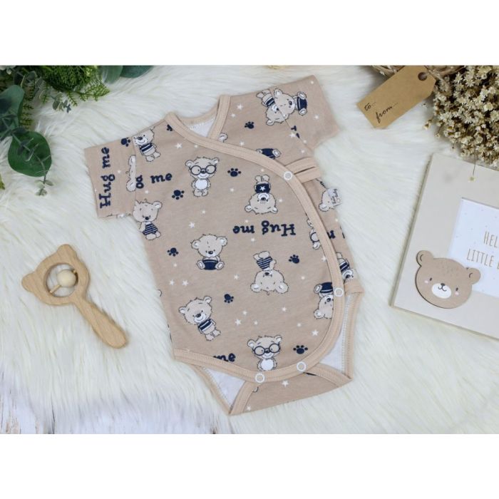 Smėlinukas kūdikiui su trumpomis rankovėmis "HUG ME" 