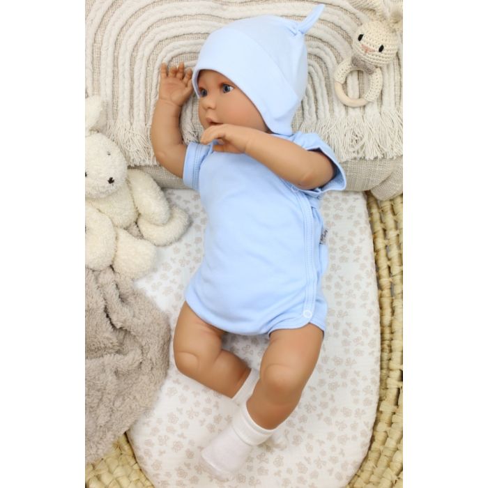 Smėlinukas kūdikiui su trumpomis rankovėmis "ONE" BABY BLUE