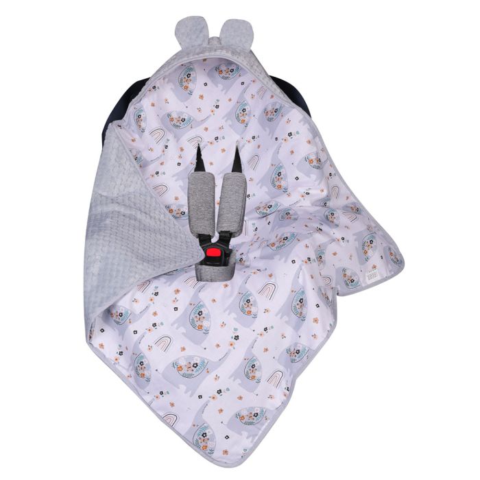 Pledas automobilinei kėdutei "Elephants" 80x80 cm out of stock