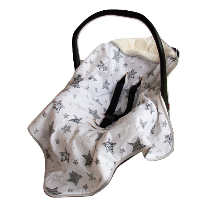 Pledas automobilinei kėdutei "Star" 80x80 cm bežinis