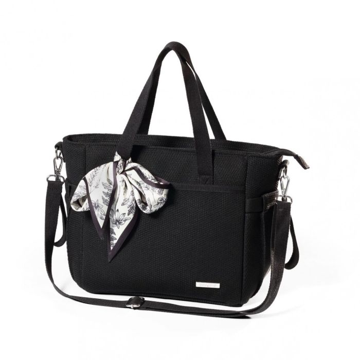 Krepšys - mamos rankinė kūdikio daiktams "Carmen black" 