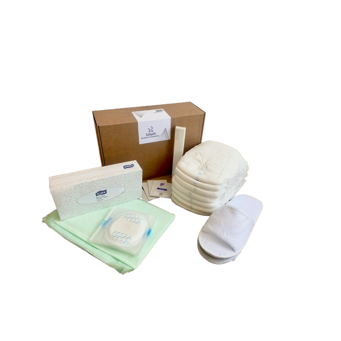 Gimdyvės rinkinys į ligoninę su sauskelnėmis "PANTS"