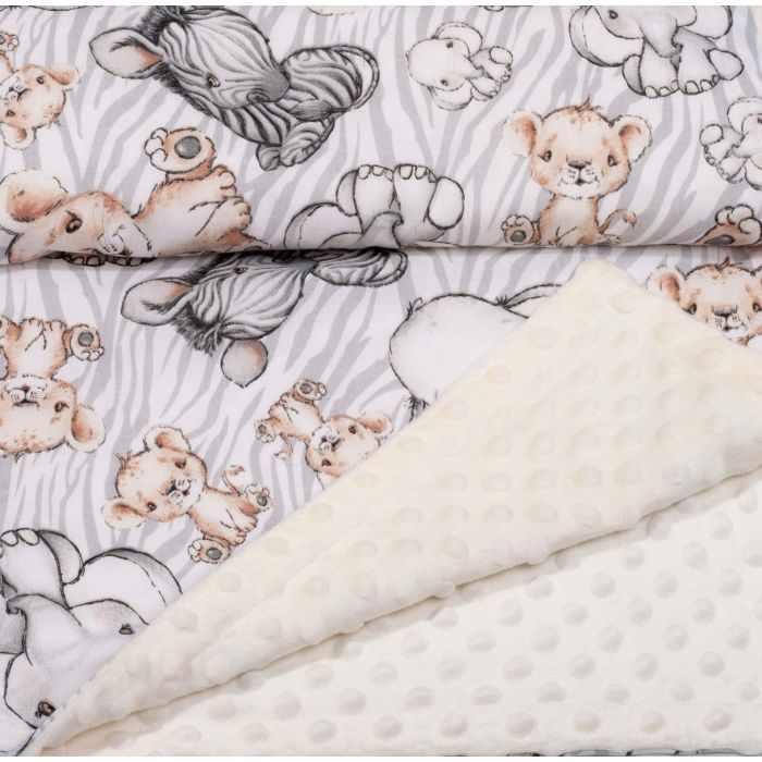 Pledas kūdikiui "Lion" 100x75cm  smėlio spalvos