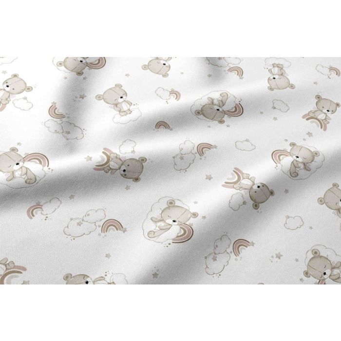 Patalynė kūdikio lopšiukui 80x70cm "Teddy ecru" 