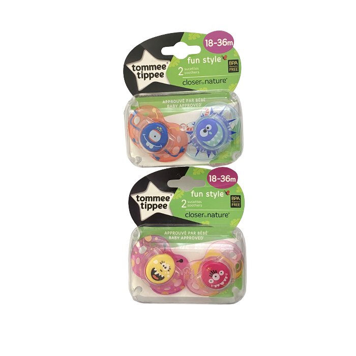 Čiulptukas Tommee Tippee "Fun Style" 6-18m 2vnt