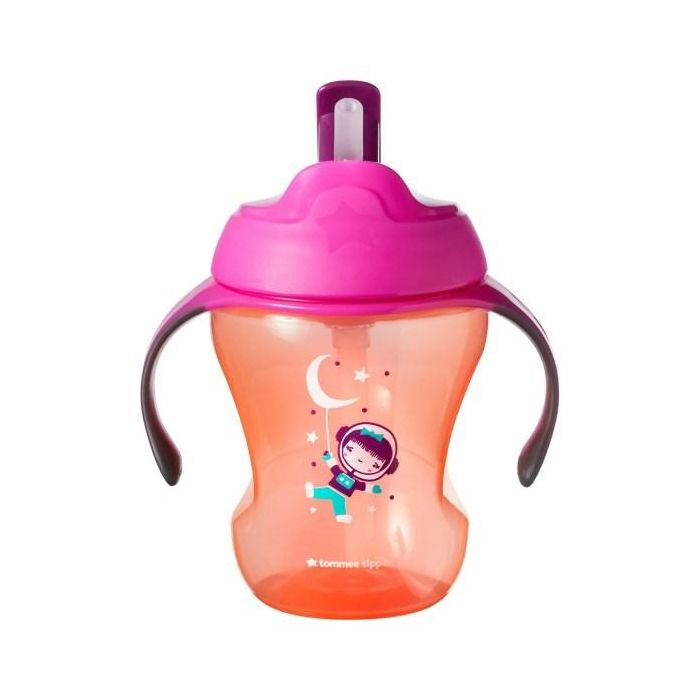 Tommee Tippee gertuvė kūdikiams su šiaudeliu 6m+ Non spill 230 ml