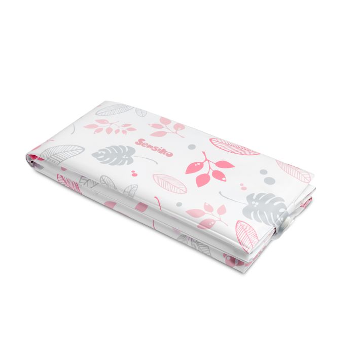 Kėlioninis neperšlampamas daugkartinis paklotas "Flora" 40x58 cm rausvas