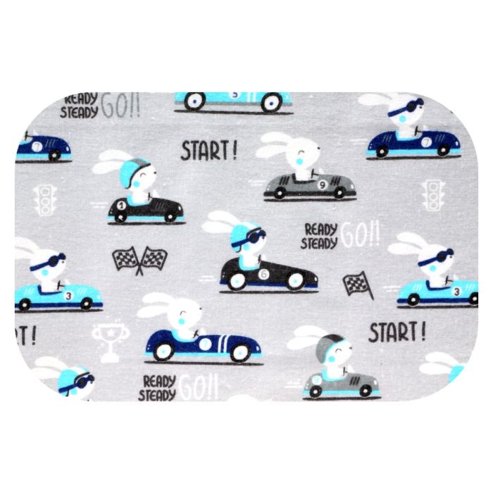 Daugkartinis neperšlampamas paklotas Maxi 45x115cm "Bunny go"