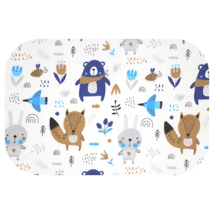 Daugkartinis neperšlampamas paklotas Maxi 45x115cm "Forest blue"