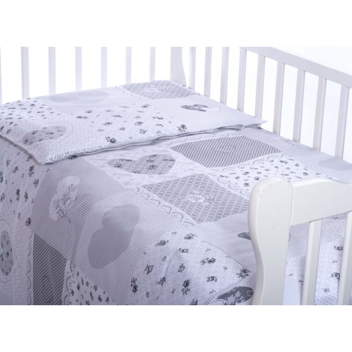 Patalynė kūdikiams 135x100 "Balta Širdelė"