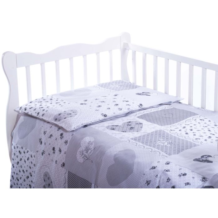 Patalynė kūdikiams 135x100 "Balta Širdelė"