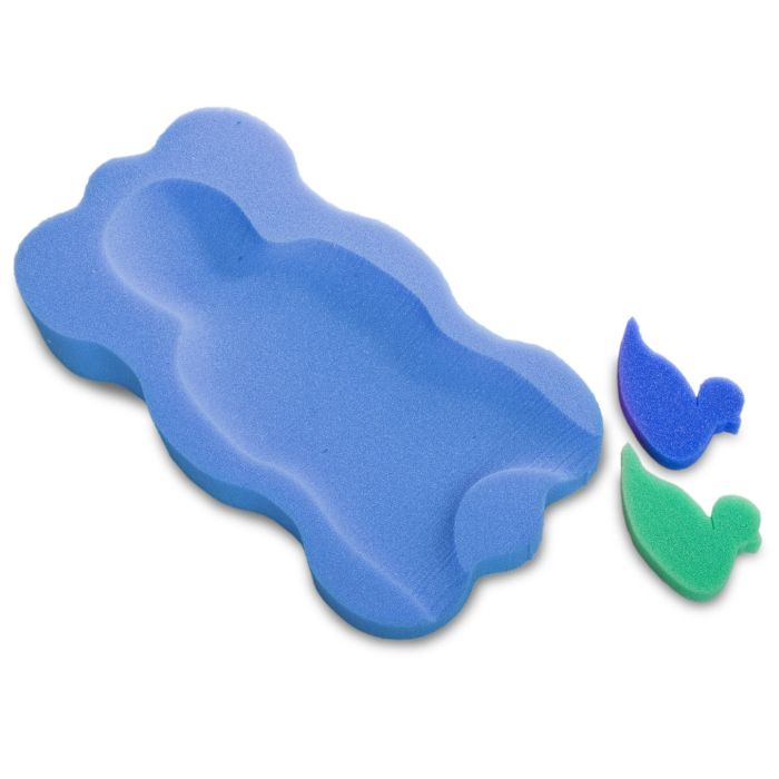 Įdėklas kūdikio vonelei MIDI 0+ melsvos/žalios sp.