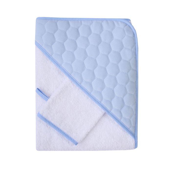 Rankšluostis kūdikiui su maudymo pirštyne "Bubbles" 100X100cm 