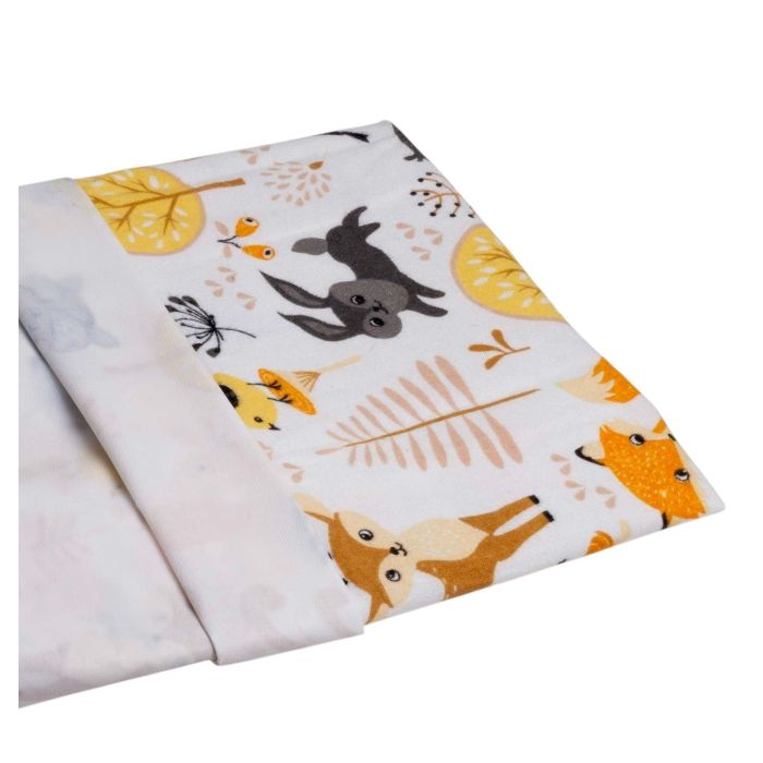 Daugkartinis neperšlampamas paklotas Maxi 45x115cm "Animals yellow"