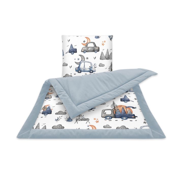 Pledas su pagalve kūdikiui "On road blue"