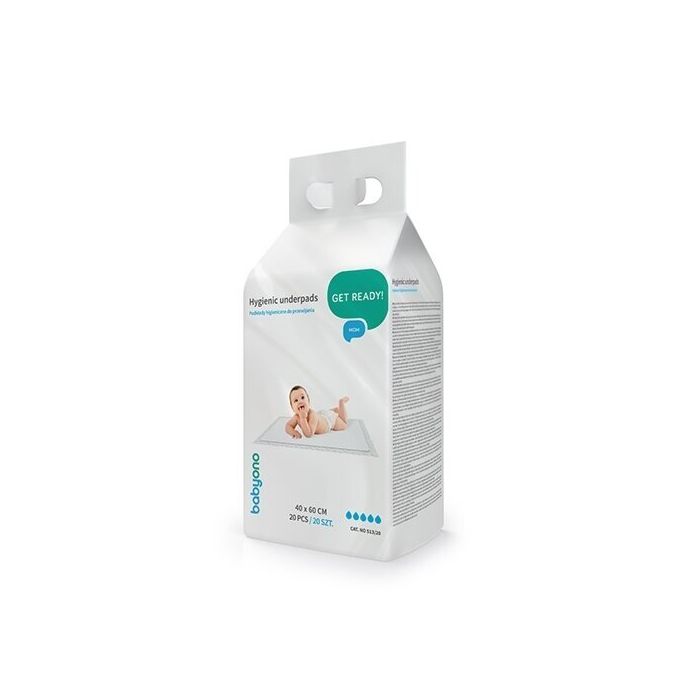 Vienkartiniai neperšlampami paklotai 40x60 cm Babyono N20 I Paklotai neperšlampantys internetu