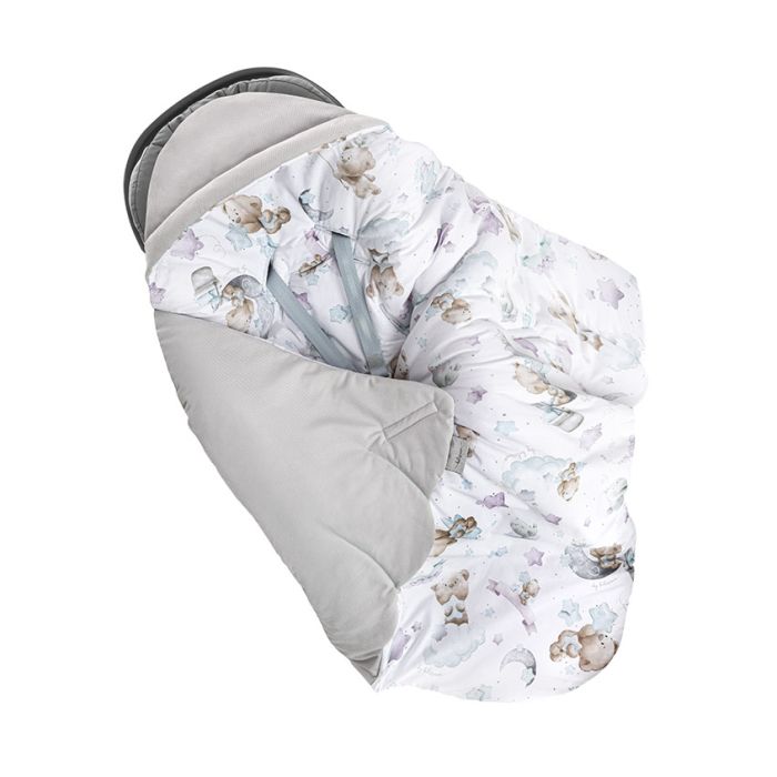 Pledas vokelis automobilinei kėdutei "Baby BEARS" 90x90 cm