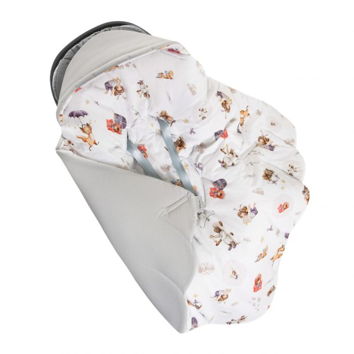 Pledas vokelis automobilinei kėdutei "Lulu" 90x90 cm