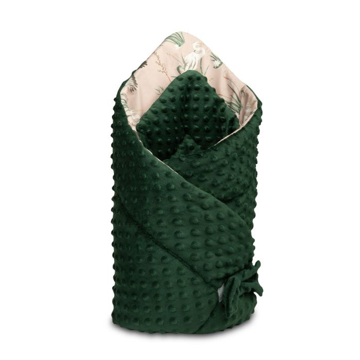 Dvipusis vokelis kūdikiui "Birds" žalias