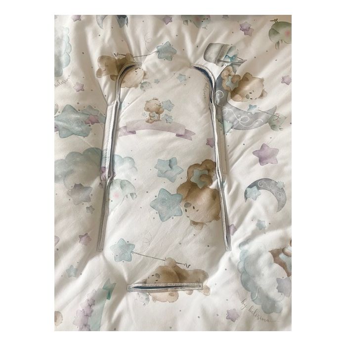 Pledas vokelis automobilinei kėdutei "Baby BEARS" 90x90 cm