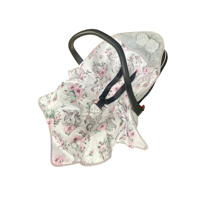 Pledas - vokelis automobilinei kėdutei "Unicorns"