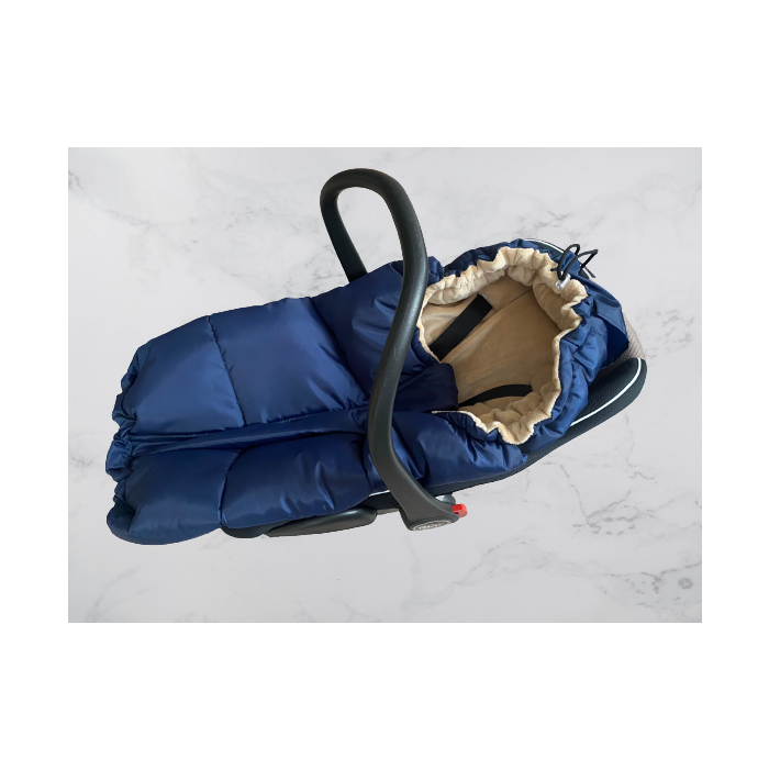 Šiltas miegmaišis - vokelis vežimėliui  "Combi polar" Black/Beige