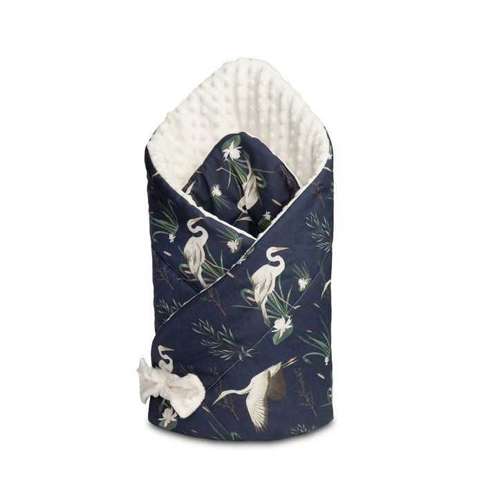 Vokelis kūdikiui "Birds" melsvas. Kraitelis kūdikiui internetu.