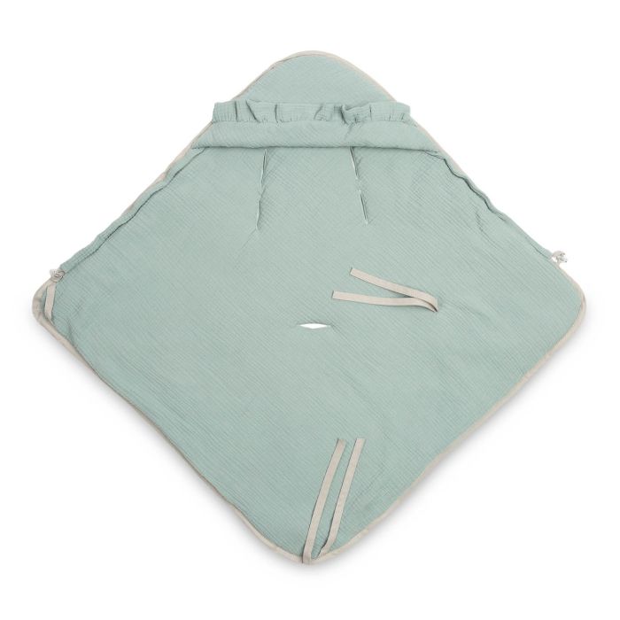 Muslino pledas automobilinei kėdutei "Natural" 90x90 cm khaki