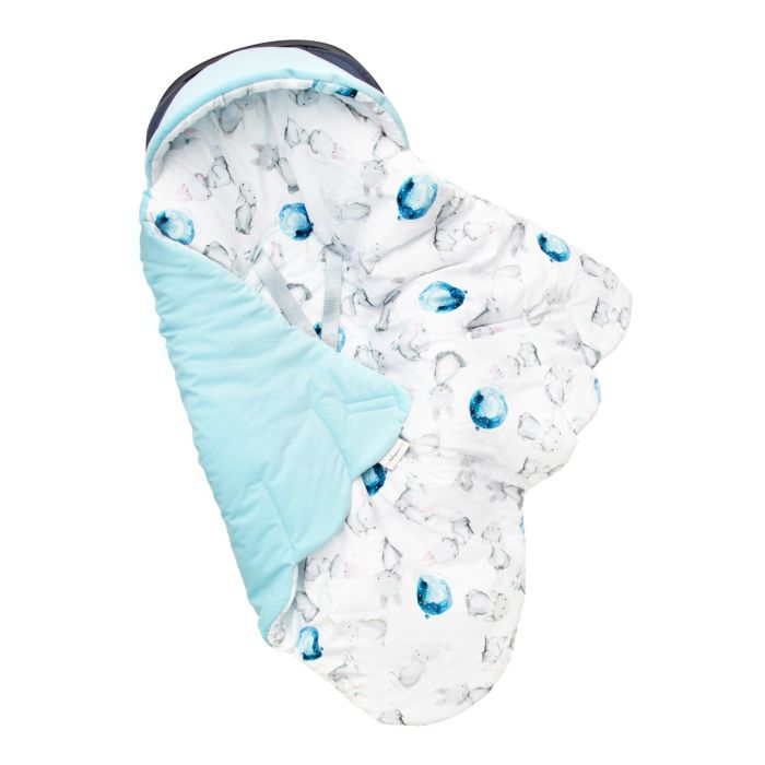 Pledas vokelis automobilinei kėdutei "Little bunny" 90x90 cm