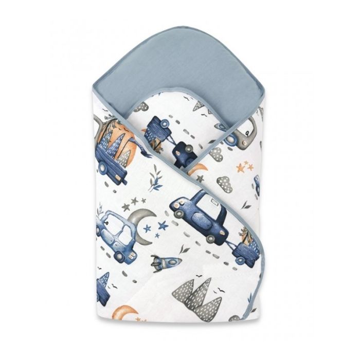 6 dalių kraitelis kūdikiui "On road blue"