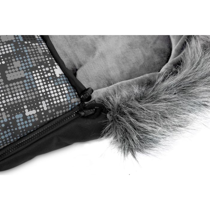 Šiltas miegmaišis - vokelis vežimėliui "Electra graphite" pilkas