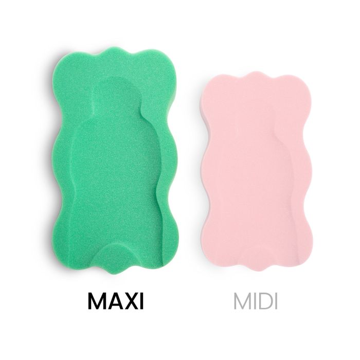 Įdėklas kūdikio vonelei MAXI 60cm+ geltonos/žalios sp.