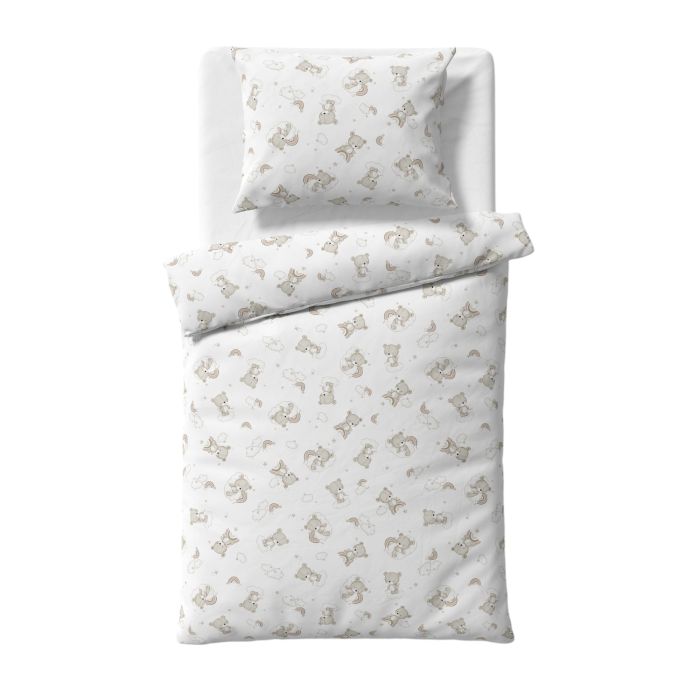 Patalynė kūdikio lopšiukui 80x70cm "Teddy ecru" 