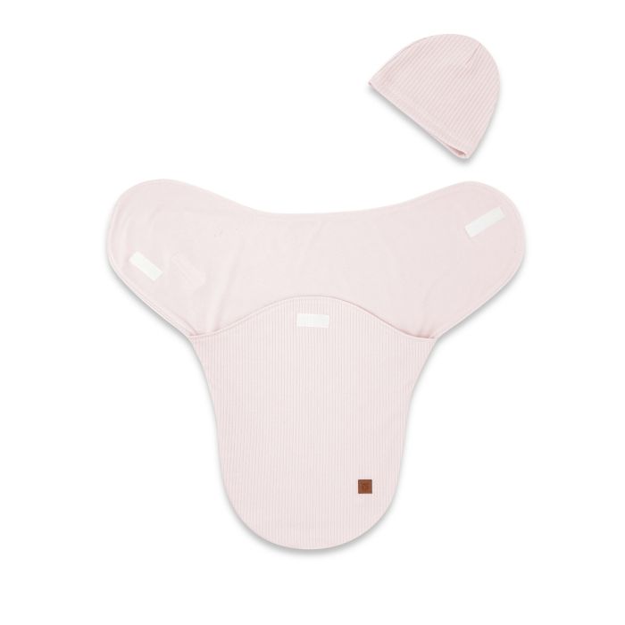 Vystyklas kokonas kūdikiui LEO pink interlock soft 