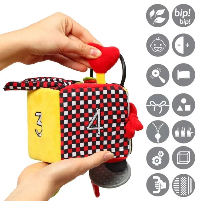 Lavinamasis žaislas kūdikiui išsiardantis kubas C-MORE