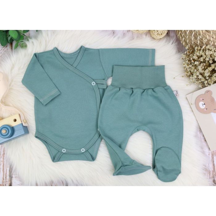 Drabužėliai kūdikiui "Blank green" 2 dalių